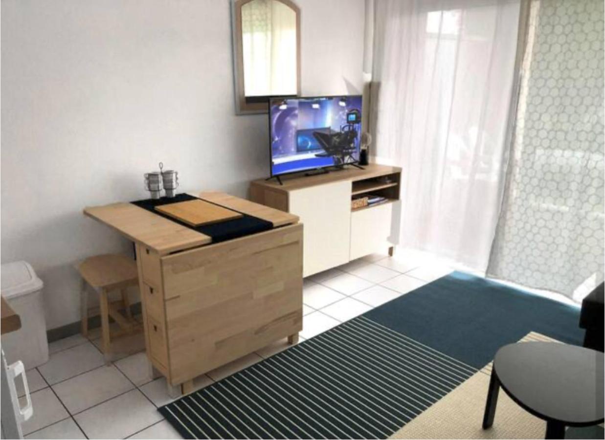 Studio au calme avec piscine, face golf, parking gratuit, tout à pied à 10mn centre ville Ciboure Esterno foto